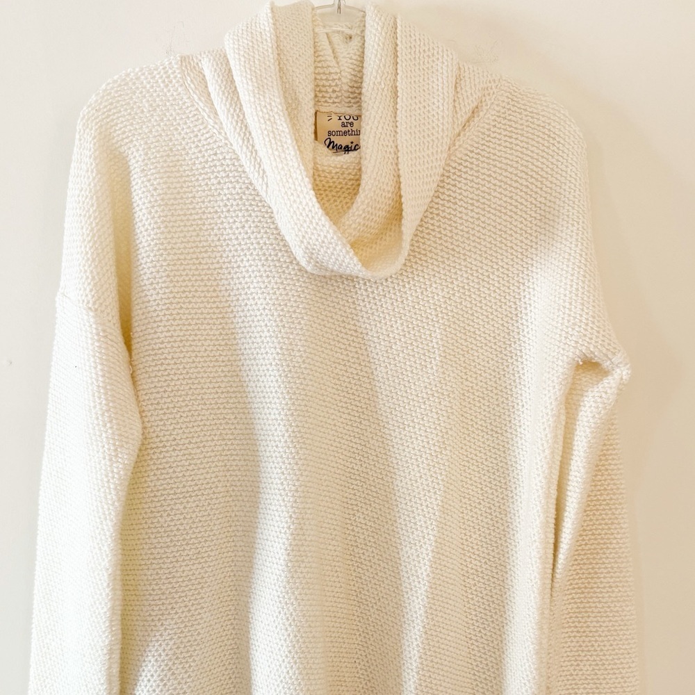 Jadelynn Brooke Boyfriend Pullover Cowl Neck Sweater - Picture 9 of 9